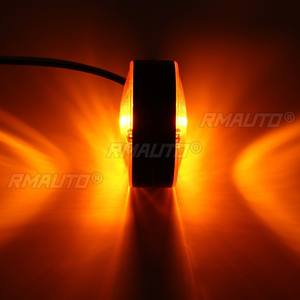 Luz Lateral de Espejo para Camión, Remolque, Camioneta, Color Ámbar/Naranja, 24V, para RV, Caravana - Product Image 5