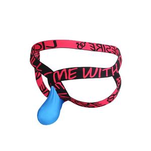 Nuovo 2026 TW Perizoma da uomo sexy traspirante in seta ghiaccio a vita bassa con stampa digitale, modello T-Back, per feste, che espone, per il mercato transfrontaliero LGBTQ - Product Image 5