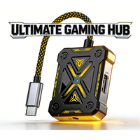Hub USB-C Sarafox XT4 4-en-1 Type C vers audio 3,5 mm avec charge PD100W Adaptateur 3.0 3,5MM+Type-C+PD100W