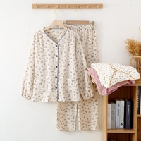 Nouveau produit Best-seller Pantalons à manches longues Vêtements d'intérieur personnalisés Pyjamas à volants
