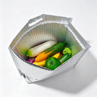 Sac à lunch isotherme en aluminium avec poignée, réutilisable, pour les repas à emporter, le bureau, les voyages, la plage, conforme aux normes FDA