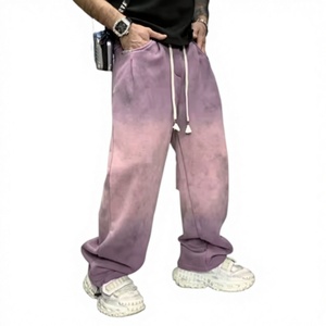 Pantalones Jogger Vintage con Lavado Ácido para Hombre, Tela Suave, Ropa Casual Moderna - Product Image 1