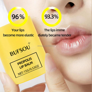 Propolis Lèvres Cerin Logo Personnalisé Vitamine E Biologique Naturelle Miel de Manuka Baume à Lèvres Hydratant Soin des Lèvres de Marque Privée - Product Image 1