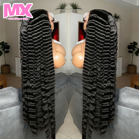 Perruque frontale en dentelle complète HD 13x4 13x6, cheveux humains bouclés ondulés effet mouillé, densité 200%, pour femmes