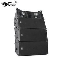 Amplificateur de ligne active double 10 pouces en néodyme de classe D avec DSP, haut-parleur auto-alimenté