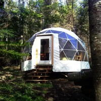 Tente dôme de luxe, maison dôme géodésique, tente de glamping transparente pour hôtel, complexe hôtelier et camping