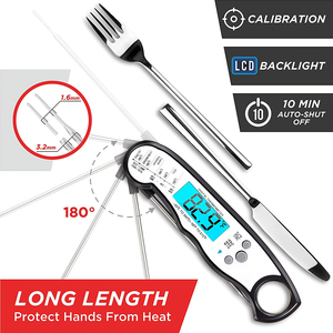 Thermomètre alimentaire à lecture instantané<span class=keywords><strong>e</strong></span> pour la cuisson des grillades avec sonde Grill Cadeaux Thermomètre à viande numérique pour hommes Lui Papa Anniversaire - Product Image 3