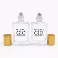 Bouteilles à Rouleau en Verre Carrées pour Huile Essentielle, Transparentes et Ambrées, en Gros, 10 ml, 15 ml, 30 ml, 1 oz