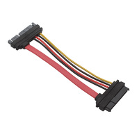 Adaptador SATA para placa base, fuente de alimentación de 15 pines con carcasa ABS, Cable SAS a SATA para disco duro SAS