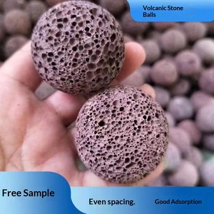 Bolas de Piedra Volcánica Natural de Basalto Pulido <span class=keywords><strong>para</strong></span> Jardinería, Decoración de Bonsáis, Pavimentación y Plantación con Poros Uniformes y Buena Adsorción - Product Image 3