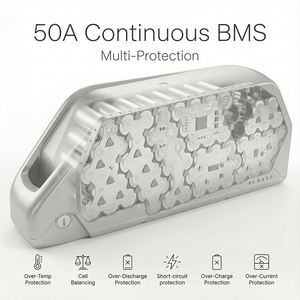 แบตเตอรี่จักรยานไฟฟ้า 52V 25Ah 50E เซลล์ พร้อม BMS 50A แบตเตอรี่ลิเธียม 52 โวลต์ สำหรับมอเตอร์จักรยานไฟฟ้า 1000W-2000W มีสินค้าในสหราชอาณาจักร - Product Image 3