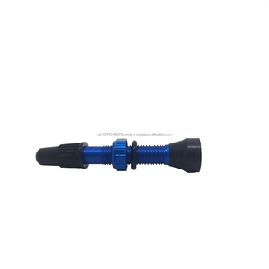 High Quality 55mm <b>Tubeless</b> Presta <b>Valve</b> in Blue Aluminum Alloy Essential Bicycle Accessories - Product Image 3