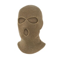 Masque de ski drôle hiver rappeur bandit tricoté broderie personnalisée unisexe masque de ski intégral couverture 3 trous cagoule