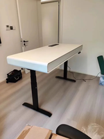 Bureau d'ordinateur intelligent élévateur électrique en bois massif Design ergonomique moderne pour la maison Bureau d'étude à double moteur et jeux