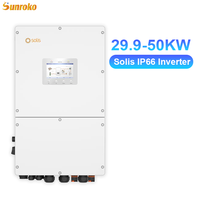 Kit Système Solaire Hybride OEM Sunroko 30kW 35kW 40kW 50kW – Système Complet de Stockage d'Énergie Solaire Triphasé