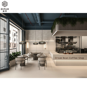 Vente en gros Ensemble de meubles complet de haute qualité sur mesure Meubles de restaurant stand de café - Product Image 5