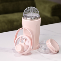 Bouteille shaker en acier inoxydable de 20 oz à double paroi isolée, avec compartiment de rangement, anti-fuite, sans BPA, pour la salle de sport et les sports