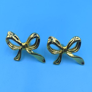 Bow Knot Furniture Handle Warm <b>Gold</b> Brass <b>Cabinet</b> Hardware Contemporary Design Durable - Product Image 2