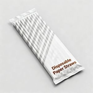 วัสดุรักษ์โลกที่เป็นมิตรต่อสิ่งแวดล้อม ได้มาตรฐานสิ่งแวดล้อมระดับสากล หลอดกระดาษแบบใช้แล้วทิ้งสำหรับการใช้งานเชิงพาณิชย์ - Product Image 1