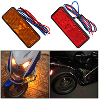 12V Auto Moto Rond Feux Arrière Tourner Singal Lumière ATV LED Réflecteurs Camion Côté Marqueur Feux D'avertissement 24SMD Accessoires