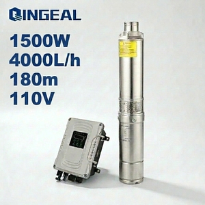 Pompe solaire industrielle de 4 pouces en acier inoxydable 110V 2HP à grand débit pour les distributeurs d'irrigation agricole au Nigeria - Product Image 1