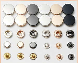 Toptan Özel Çinko Alaşımı 12.5mm-15mm Çıtçıtlı Düğmeler Saplı Yuvarlak Şekil Pullu Süsleme Çevre Dostu Kaplama Yıkanabilir - Product Image 2