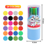 Foska pratique pour transporter le paquet de tambour 12 24 couleurs stylos de peinture acrylique pour l'écriture créative Bullet Journaling et étudiants