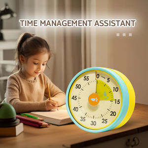 Temporizador <span class=keywords><strong>Visual</strong></span> de Plástico para Cocina, con Dial Personalizable, Resistente al Agua, 60 Minutos de Cuenta Regresiva, Funciona con Pilas AA, Silencioso, Ideal para el Estudio de Niños - Product Image 5