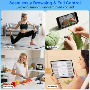 รีโมทบลูทูธไร้สายแบบวงแหวนควบคุมการเลื่อนหน้าจอ สำหรับทำอาหาร โยคะ หรือวิ่ง สำหรับวิดีโอสั้นๆ หรือเพลง - Product Image 2