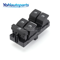 Conjunto de interruptor maestro de elevalunas eléctrico 18D 959 857G de 5 botones con embellecedor cromado, panel de control de elevalunas eléctrico del lado del conductor, bloqueo de ventana