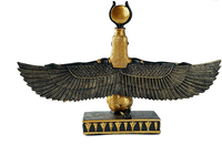 Statue en résine artistique peinte à la main de la déesse égyptienne Isis pour la décoration des fêtes