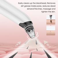 Extracteur de points noirs électrique en silicone avec fonction chauffante pour le traitement de l'acné et le nettoyage des pores du visage