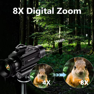 4K 8X ตาข้างเดียวมองเห็นกลางคืนระบบอินฟราเรดดิจิตอลพร้อมไฟยุทธวิธี - Product Image 4