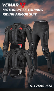 Armatura Protettiva per Moto VEMAR, Set Completo Leggero, Morbido, Traspirante, Antiurto, per Tutte le Stagioni, Protezione per Corse in Moto - Product Image 6
