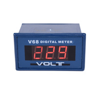 V68A AC 0-600V 0.56 "LED Merah Digital Voltmeter Meteran Panel Tegangan Kompatibel 85L17 Pointer Ammeter