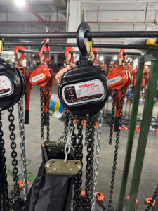 Kawasaki 1 Ton El Zincirli Vinç, Koruyucu Zincir Çantası ile Endüstriyel Manuel Zincirli Makara Bloğu 3 metre 6 metre Kaldırma Yüksekliği - Product Image 2