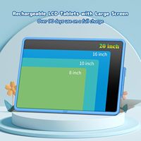 Tablette de dessin numérique ultra-fine portable, rechargeable, étanche, écologique, avec grand écran de 20 pouces en ABS