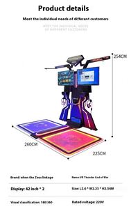 Indoor Educational Multi-Player 9D VR Cinema <b>Shooting</b> Games Simulator Platform Metal Construction Home Use Daycare-Friendly 60+ - Product Image 3