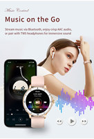 Montre connectée pour femme I228, écran HD de 1,27 pouce, tracker d'activité physique, étanche IP68, appels Bluetooth compatibles iOS/Android, surveillance du sommeil, fréquence cardiaque