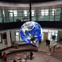 Module sphérique en forme de boule à affichage personnalisé pour panneau vidéo LED sphérique étanche intérieur extérieur