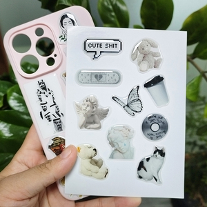 Pegatinas Personalizadas para Carcasas de Teléfono con Resina Epoxi en Relieve, A6 A5, Transparentes, Anti-amarilleamiento, Pegatinas 3D en Forma de Domo - Product Image 6