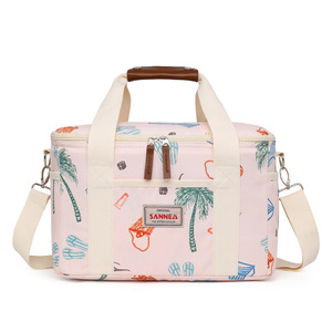 Sac isotherme pour déjeuner d'étudiant, motif plage, en tissu Oxford, portable, pour extérieur, avec isolation souple, pour garder les aliments frais - Product Image 6
