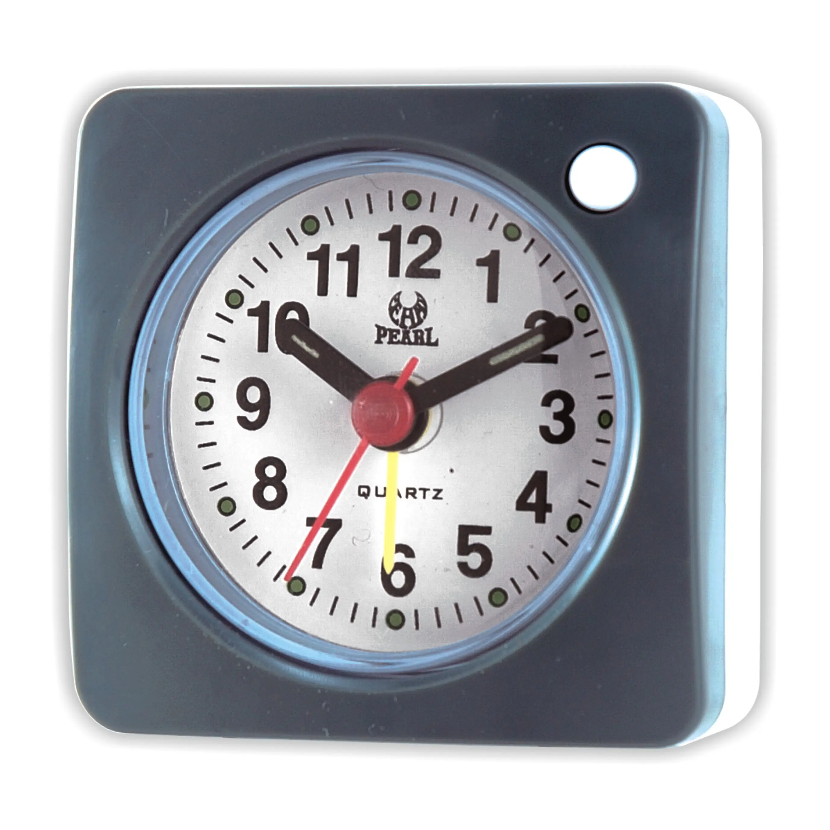 Mini Size Alarm Clocks Analog ABS Non Ticking quality snooze light mini analog travelling pocket clock Table Desk foldable