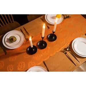 Halloween Black Spider Web Tablecloth Reusable Polyester Lace Mesh Decor For Home <b>Dining</b> Room Party Decoration - Product Image 5