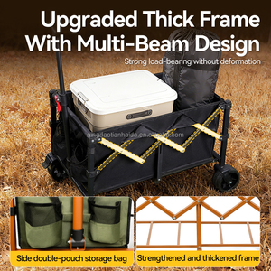 Chariots pliables, <span class=keywords><strong>chariot</strong></span> <span class=keywords><strong>pliable</strong></span> avec roues, <span class=keywords><strong>chariot</strong></span> à main <span class=keywords><strong>pliable</strong></span> pour la <span class=keywords><strong>plage</strong></span>, le camping, les sports, le jardin - Product Image 4