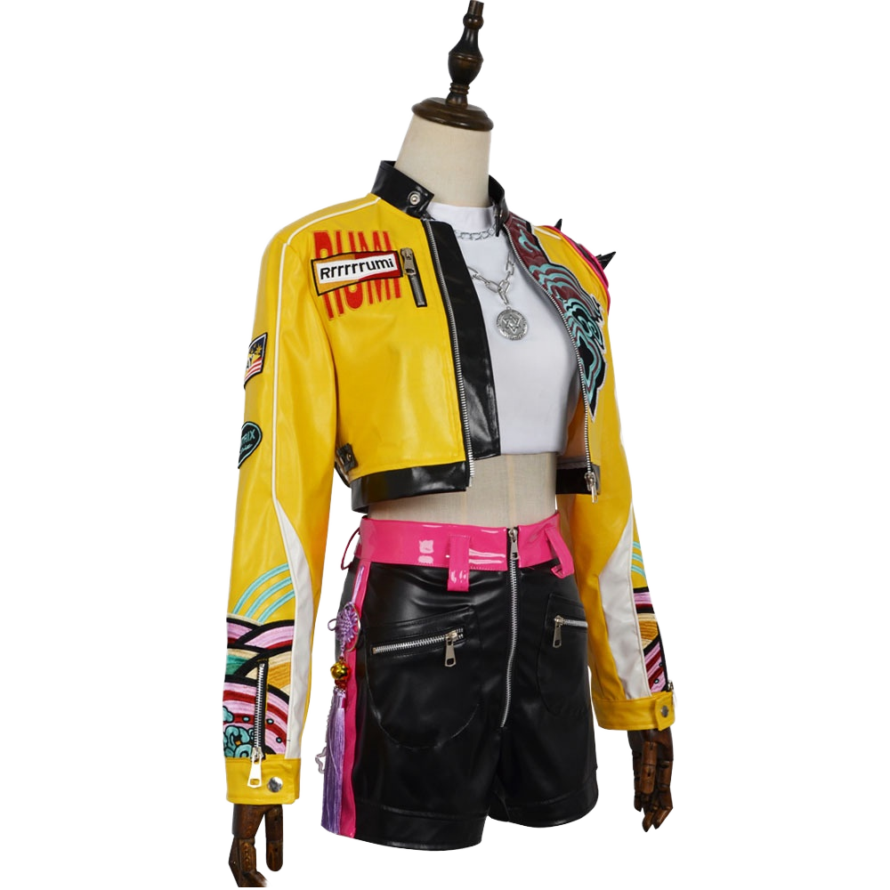 Girl Anime Motorcycle Jacket Shop High-Quality Demons Jacket Anime