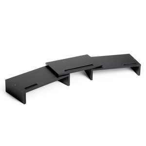 Support de moniteur en bois à longueur réglable et à angle pivotant avec support <span class=keywords><strong>pour</strong></span> smartphone Organisateur blanc <span class=keywords><strong>pour</strong></span> ordinateur <span class=keywords><strong>portable</strong></span> - Product Image 2