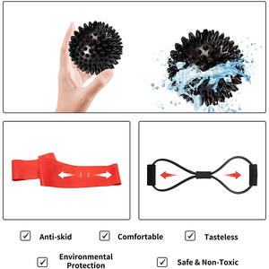 Set di rulli in schiuma per colonna di Yoga a mezzaluna Eva bastoncino da <span class=keywords><strong>massaggio</strong></span> riccio con <span class=keywords><strong>Fascia</strong></span> <span class=keywords><strong>plantare</strong></span> palla Pilates <span class=keywords><strong>Fascia</strong></span> di resistenza all'anca - Product Image 4