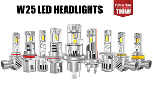 Xenplus nuevo W25 110W H4 H8 H9 H11 9005 6000K bombillas Led para faros delanteros Auto proyector 7545 Plug and Play diseño brillante iluminación automática - Product Image 2