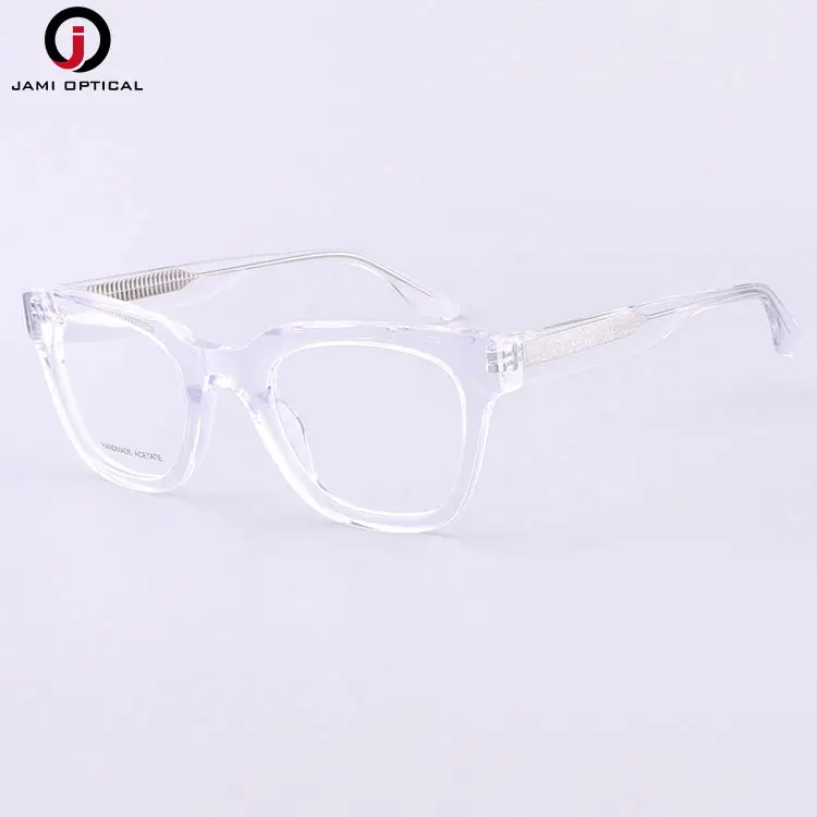 Nuevas gafas cuadradas de moda para hombre, gafas hechas a mano, monturas ópticas de acetato, gafas de moda